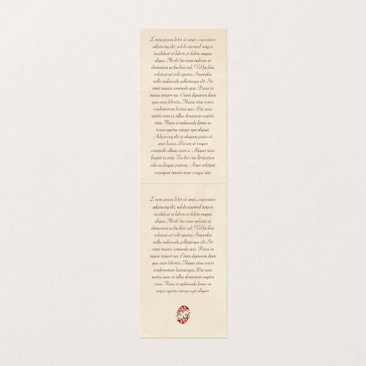 Carte De Visite tatouage de carpe de poisson koi japonais classiqu (Intérieur déplié)