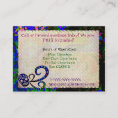 Carte De Visite Tatouage de douane festive 3D du crâne mexicain (Dos)