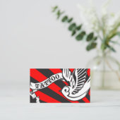 Carte De Visite tatouage de moineau (Debout devant)