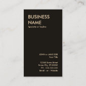 Carte De Visite tatouage de moineau 3 (Dos)