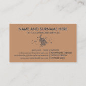 Carte De Visite Tatouage de serpent tendance (Dos)