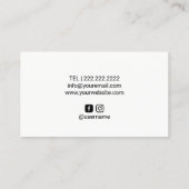 Carte De Visite Tatouage & Piercing Shop Tatouage moderne pistolet (Dos)