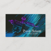 Carte De Visite Tatouage & Piercing Shop Tatouage moderne pistolet (Devant)