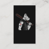 Carte De Visite Tatouage Pitbull Chien Papa Aime Maman (Devant)