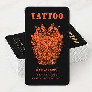 Carte De Visite Tatouage Professionnel Studio de Tatouage Salon de