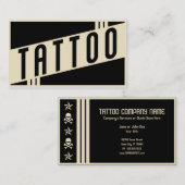 Carte De Visite tatouage rétro (Devant / Derrière)