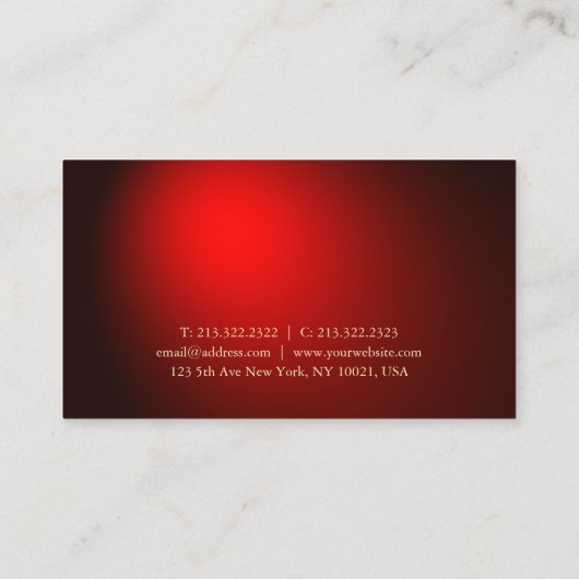 Carte De Visite Tatouage Tatouage Art Artiste Élégant Style Ancien (Dos)