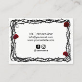 Carte De Visite Tatouage Tatouage pistolet gothique Thorn & Vine (Dos)