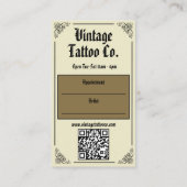 Carte De Visite Tatoueur Professionnel (Dos)