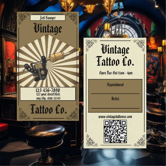 Carte De Visite Tatoueur Professionnel