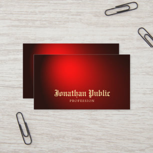 Carte De Visite Tatoueur rouge noir créatif d'artiste d'art de