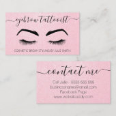 Carte De Visite Tattoo à sourcils cosmétiques (Devant / Derrière)