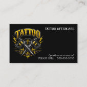 Carte De Visite Tattoo Aftercare Instructions (Devant)