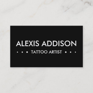Carte De Visite TATTOO ARTIST 3dots