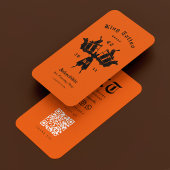 Carte De Visite Tattoo Artist Orange Tattooist Minimal