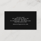 Carte De Visite Tattoo Artiste Crâne (Dos)