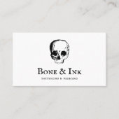 Carte De Visite Tattoo Artiste Crâne (Devant)