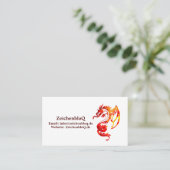 Carte De Visite Tattoo de Red Fire (Debout devant)