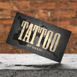 Carte De Visite Tattoo Shop Tattoo Gun Vintage Gold Typographie<br><div class="desc">Tattoo Shop Tattoo Gun Vintage Cartes de visite de typographie or.</div>