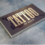 Carte De Visite Tattoo Shop Tattoo Gun Vintage Gold Typography<br><div class="desc">Tattoo Shop Tattoo Gun Vintage Gold Typography Business Cards.</div>