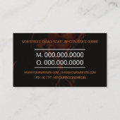 Carte De Visite Tattoo Studio Artiste De Tattoo (Dos)