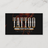 Carte De Visite Tattoo Studio Artiste De Tattoo (Devant)