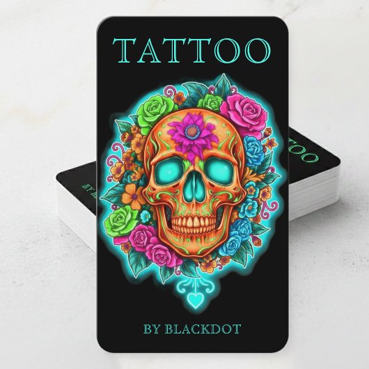 Carte De Visite Tattoo Studio Branding Professional Tattooists
