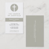 Carte De Visite Taupe croisé graphique (Devant / Derrière)