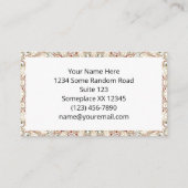 Carte De Visite Taupe de terre et Motif de mandala de rouille (Dos)