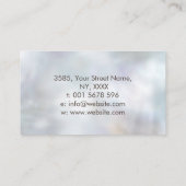 Carte De Visite Taupe et marbre turquoise Arbre de vie (Dos)