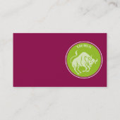 Carte de visite Taureau (Dos)