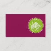 Carte de visite Taureau (Devant)