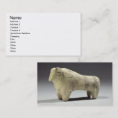 Carte De Visite Taureau dans le style d'Ubaid, c.4000-3500 AVANT (Devant / Derrière)