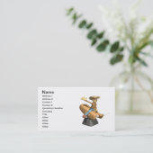 Carte De Visite Taureau mécanique (Debout devant)