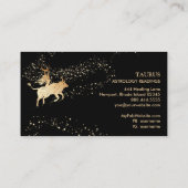 Carte De Visite *~* TAURUS :  Lecture d'astrologie zodiaque Moon B (Dos)