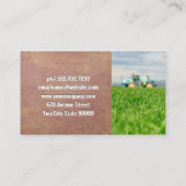 Carte De Visite Taux de production | Fermier sur tracteur (Dos)