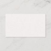 Carte De Visite Tax Preparer Professional (Dos)