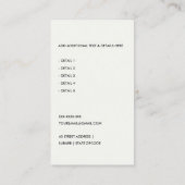 CARTE DE VISITE TAXE COMPTABLE DE L'ICÔNE CALCULATEUR MODERNE BROW (Dos)