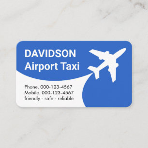 Carte De Visite Taxi Aéroportuaire Décollage