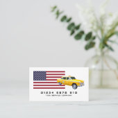 Carte De Visite Taxi américain, Tarifs (Debout devant)