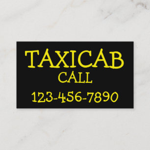 Carte De Visite Taxi audacieux simple