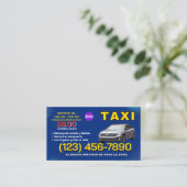 CARTE DE VISITE TAXI BUSINESS CARD (Debout devant)