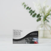 Carte De Visite Taxi Business Cards (Debout devant)