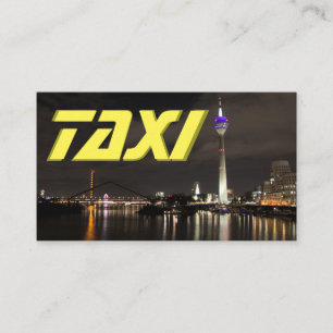 Carte De Visite Taxi chauffeur chauffeur chauffeur ville lumières