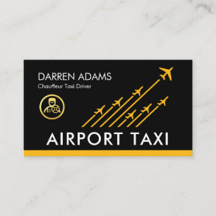 Carte De Visite Taxi d'aéroport Pistes d'aéroport Décollage