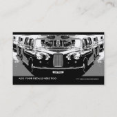 Carte De Visite Taxi de Londres (Dos)