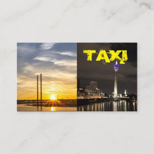 Carte De Visite Taxi jaune jour et nuit chauffeur de taxi
