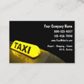 Carte De Visite Taxi léger moderne (Devant)