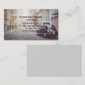 Carte De Visite Taxi London Black Car (Devant / Derrière)