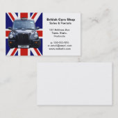 Carte De Visite Taxi noir de Londres (Devant / Derrière)